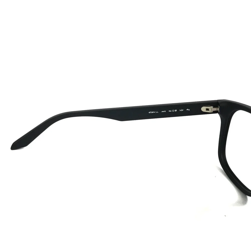 Dragon Eyeglasses Frames EDEN LL 002 Matte Black Square Full Rim 56-18-145